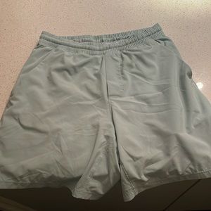 Mint Green Medium Lululemon 7 inch Pace Breaker Shorts with Liner